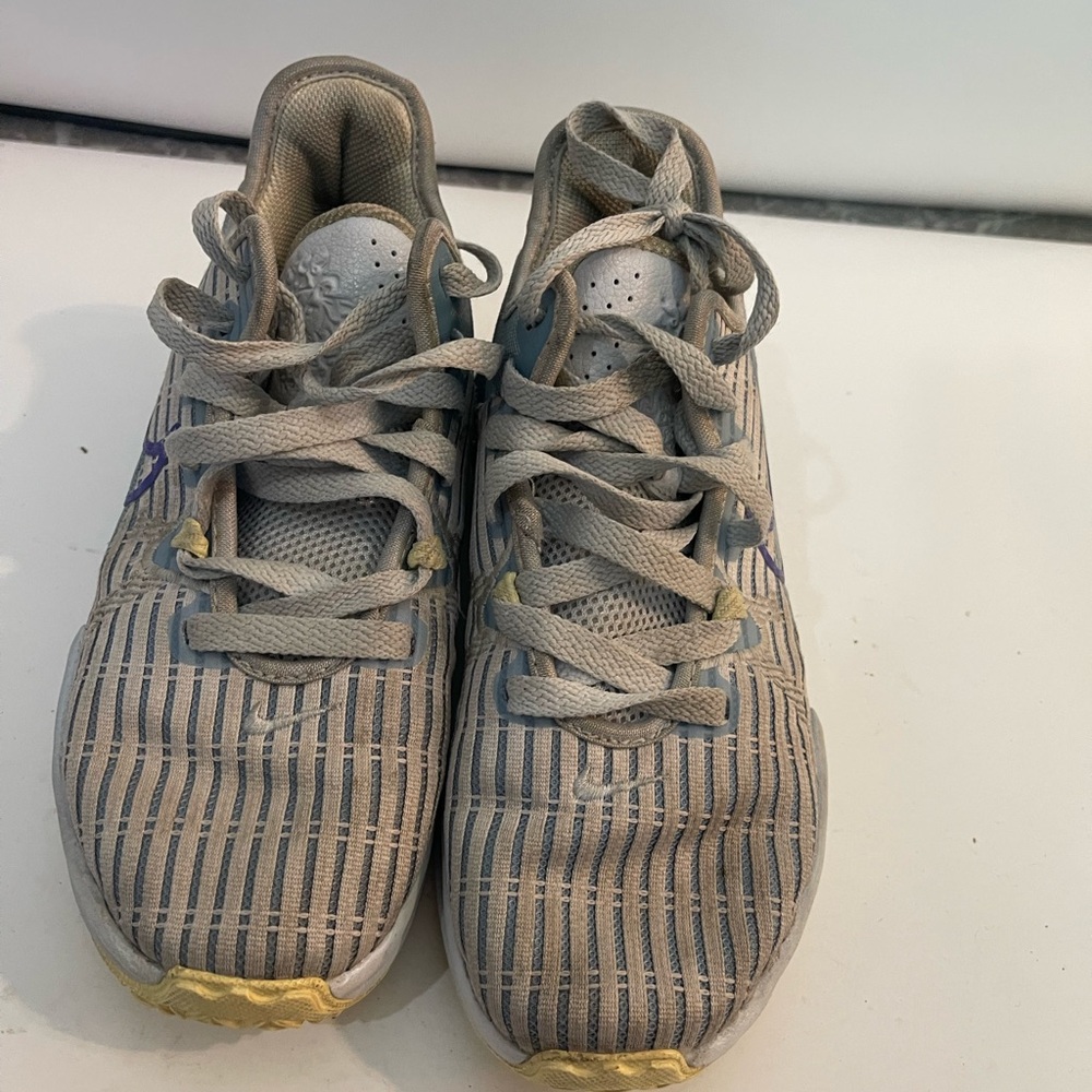 Nike Gray and Cream Athletic Sneakers